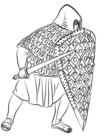 Frankish Infantry Coloring Page